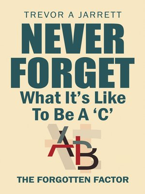 cover image of Never Forget What It'S Like to Be a 'C'